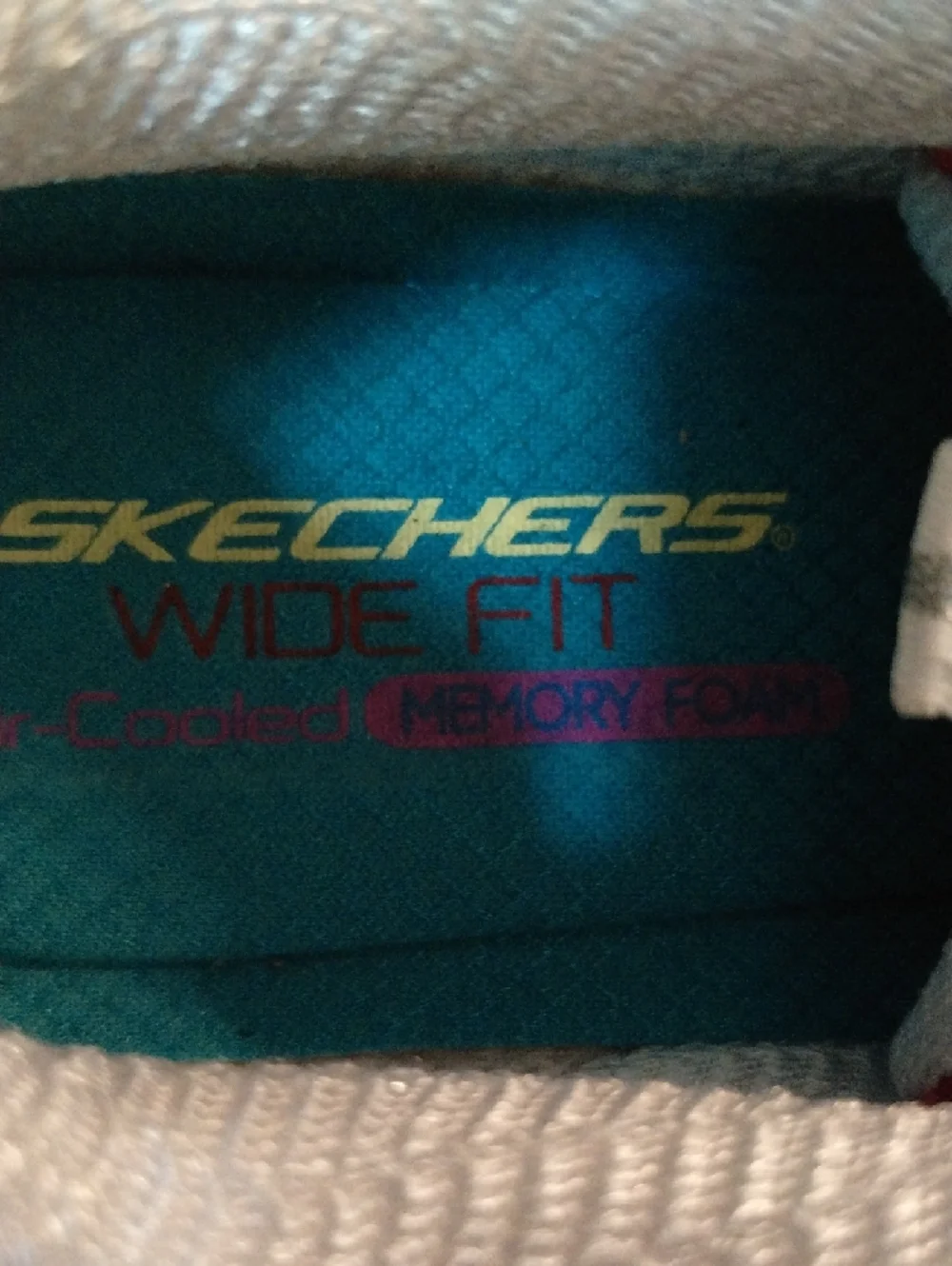 Skechers D'Lites White Sneakers Multicolor Tie-Dye Panel Women's 11 (wide) NWOT - Picture 7 of 7